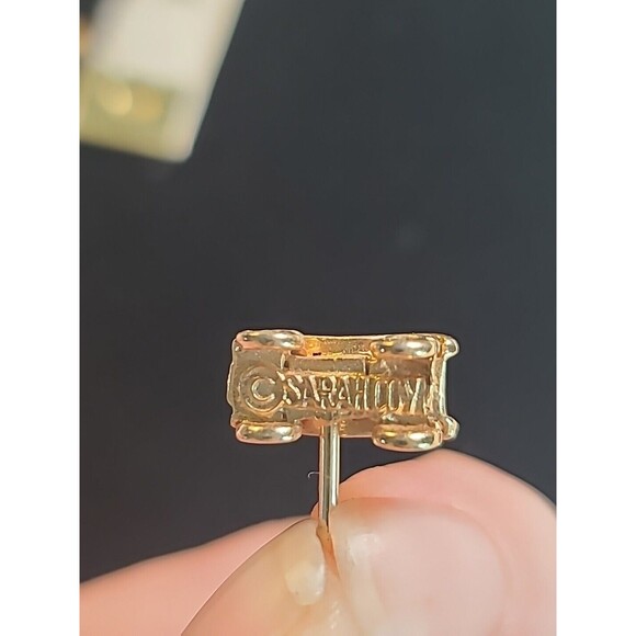 Vintage Sarah Coventry goldtone dune buggy Car Convertible Tie Pin Marked - Picture 6 of 6